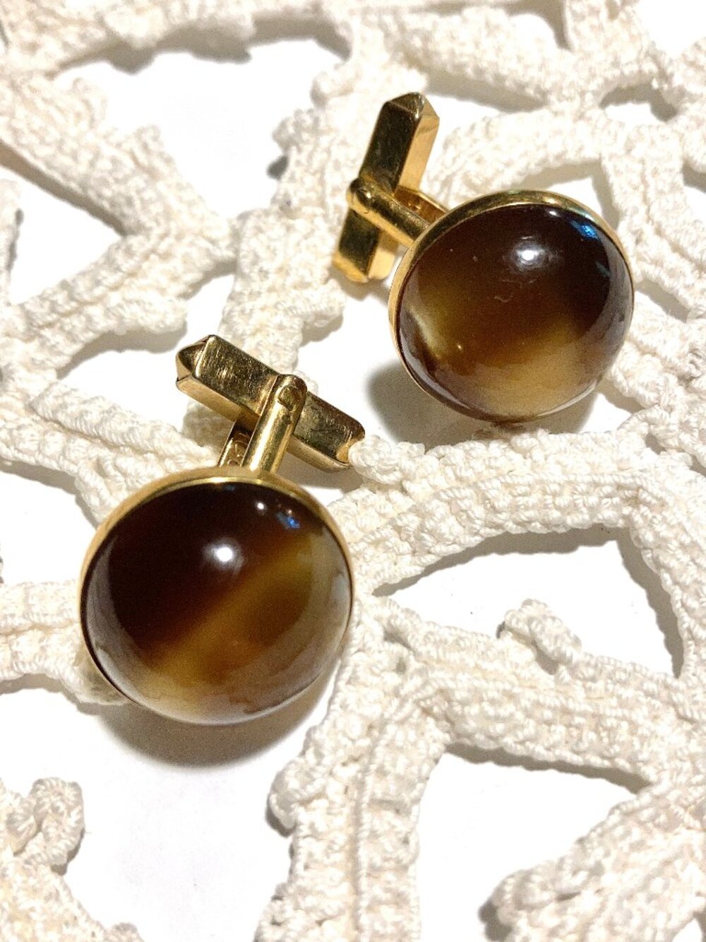 Pair of Vintage Swank Domed Cufflinks, Men’s